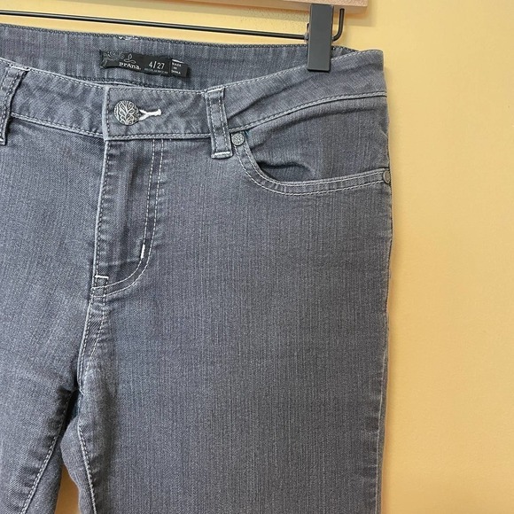 Prana Kayla Slim Jeans 27 4 Dark Gray Skinny Straight Charcoal - Picture 9 of 9